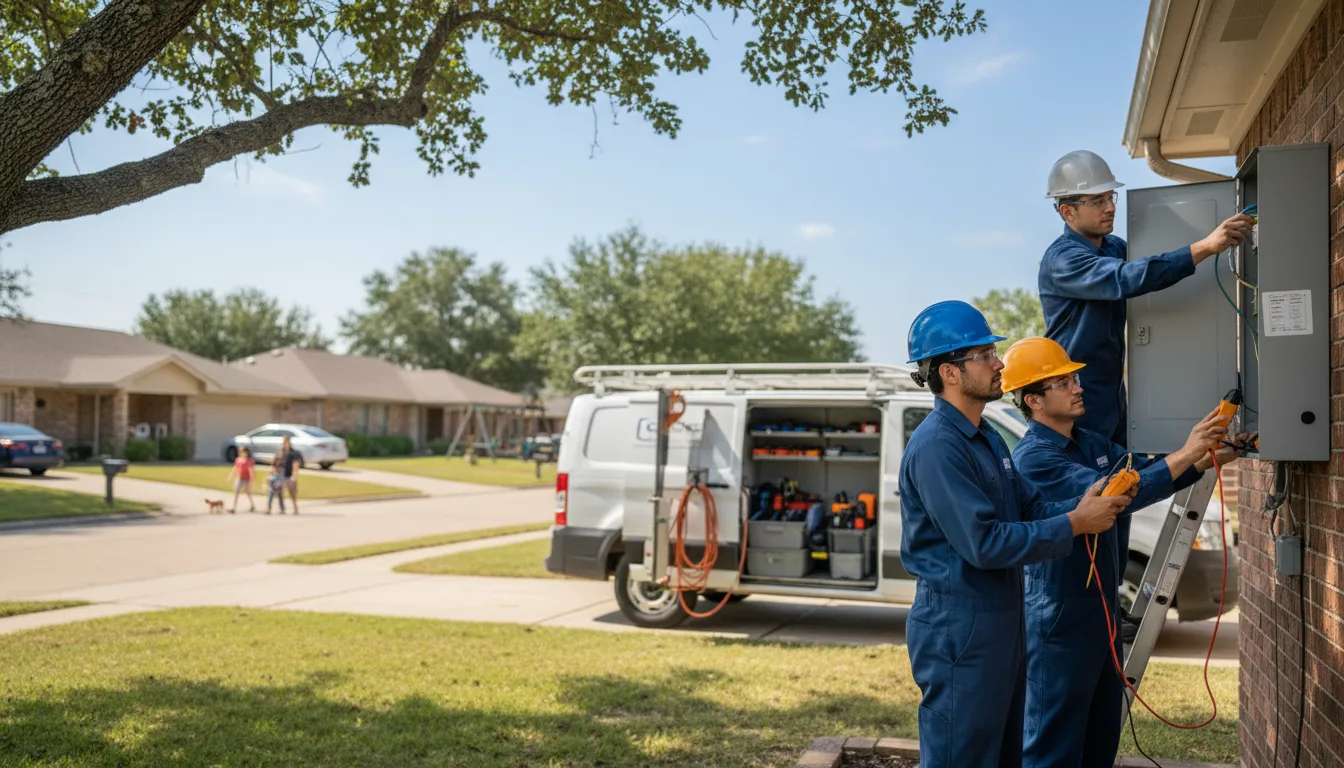 Certified electrician providing emergency electrical services in Cusseta, GA